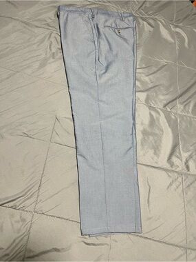 Zara Men's Light Blue Tailored Dress Pants